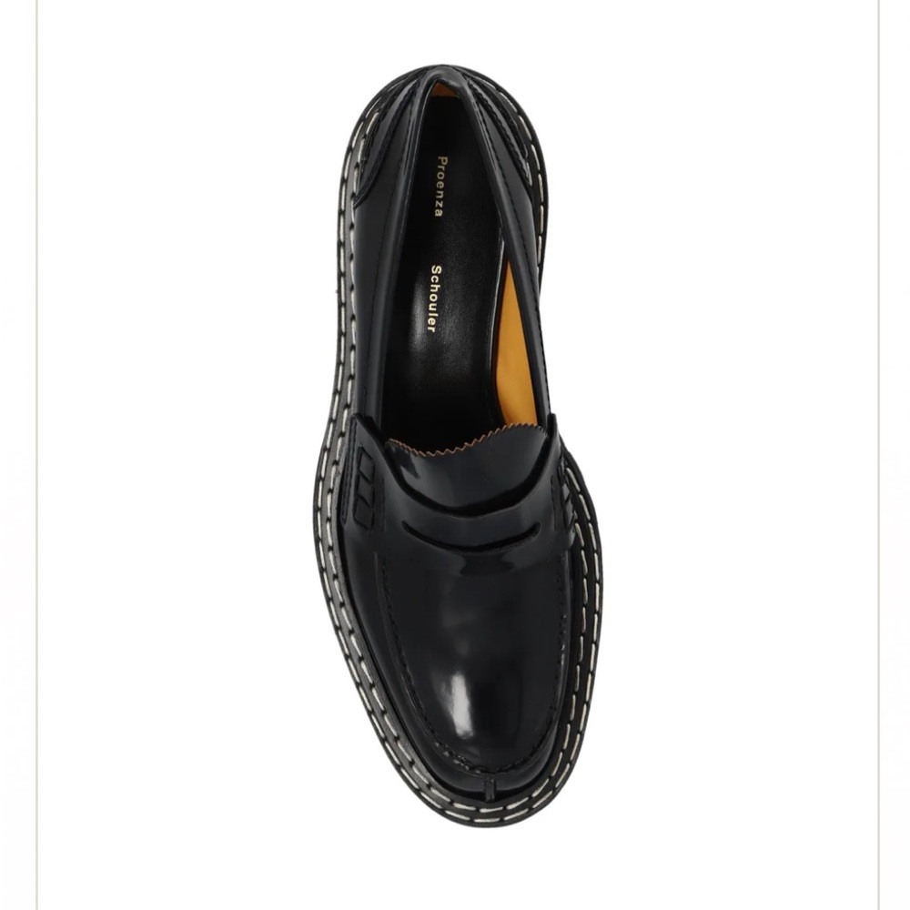 Proenza Schouler Black Leather Lug Sole Platform Loafers EU 35 NWT - Picture 15 of 16